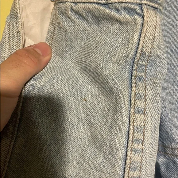 LEVI'S Vintage 1970's RAD Naturally Faded Denim Sherpa-Lined Jacket Size M - Picture 3 of 11